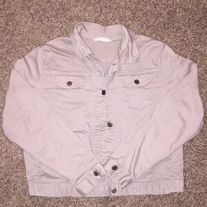 Woodrich dark stone button down jean jacket